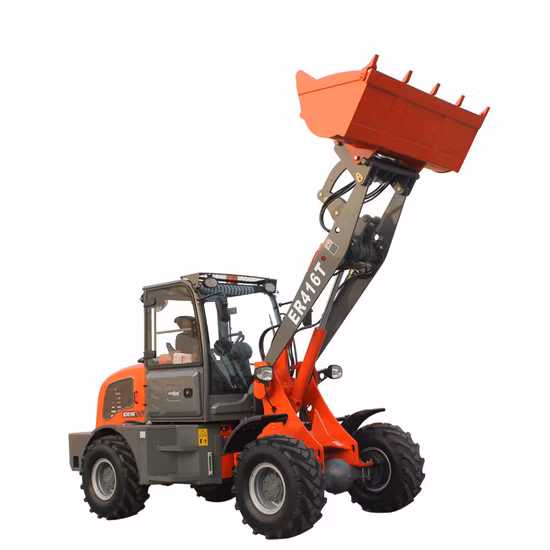Produttore cinese Everun Farm Garden Er416t Piccola mini pala gommata a benna